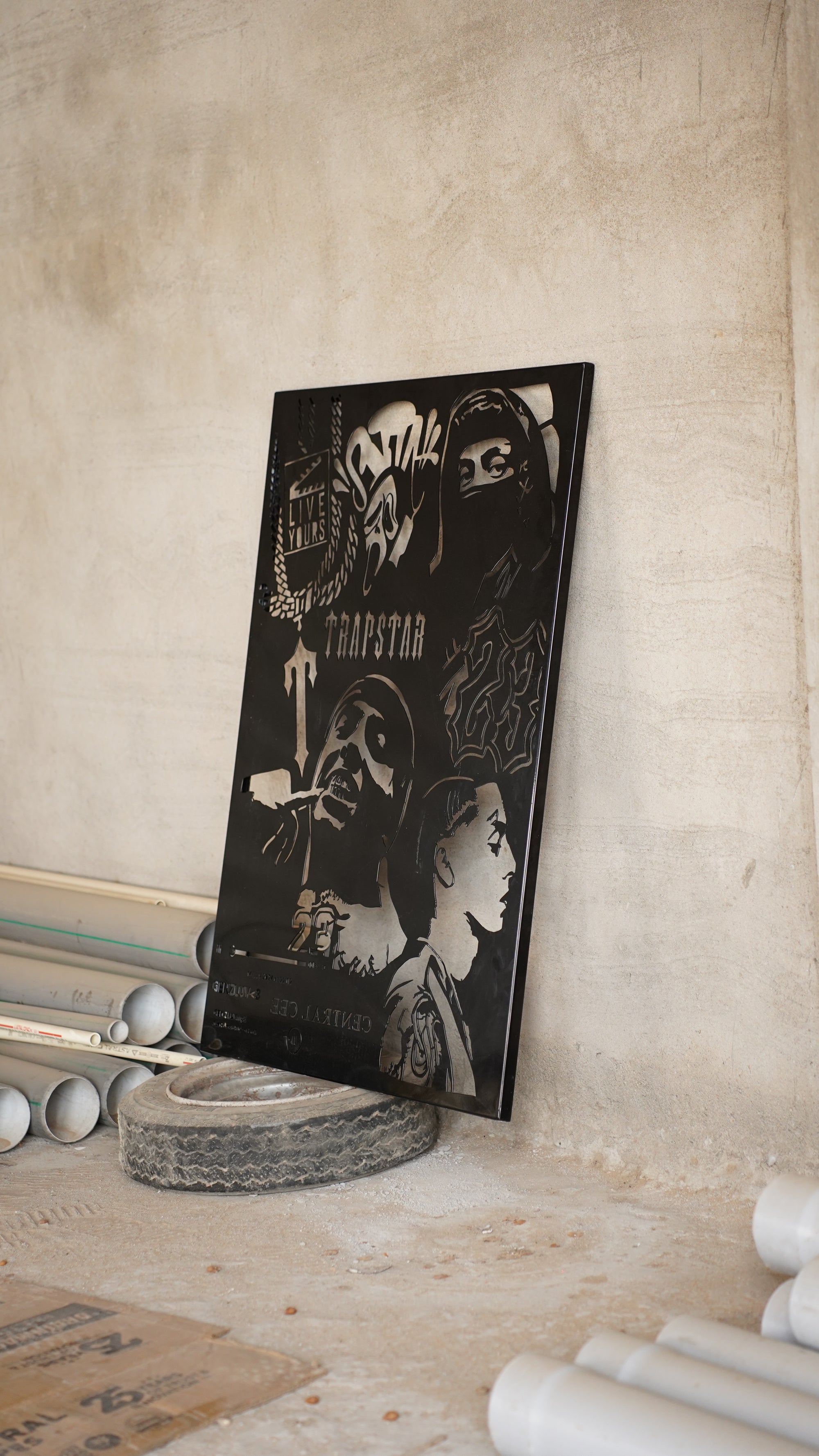Central Cee Metal Artwork
